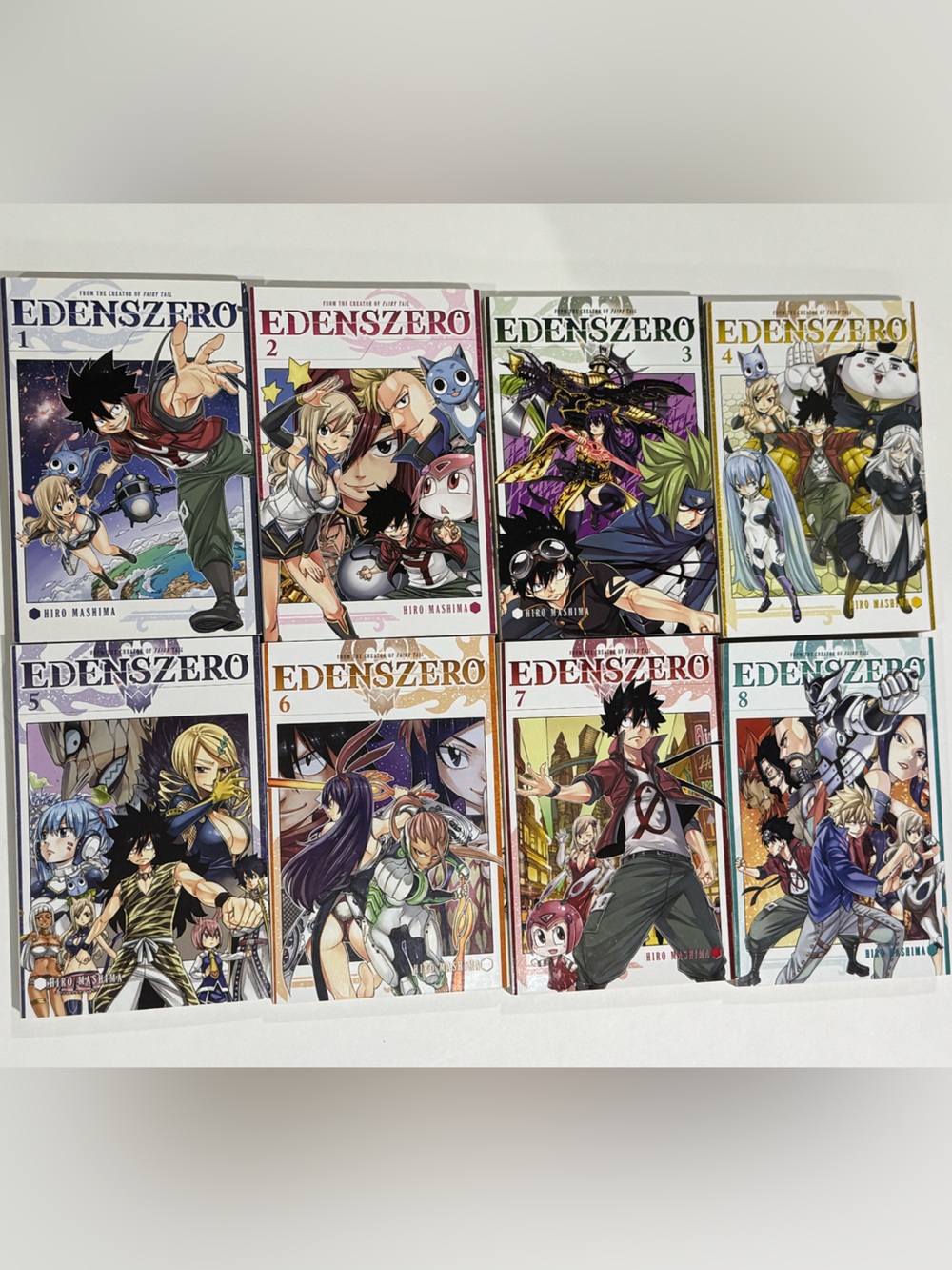 Manga Paperback Lot Edens Zero by Hiro Mashima Volumes 1-8 English